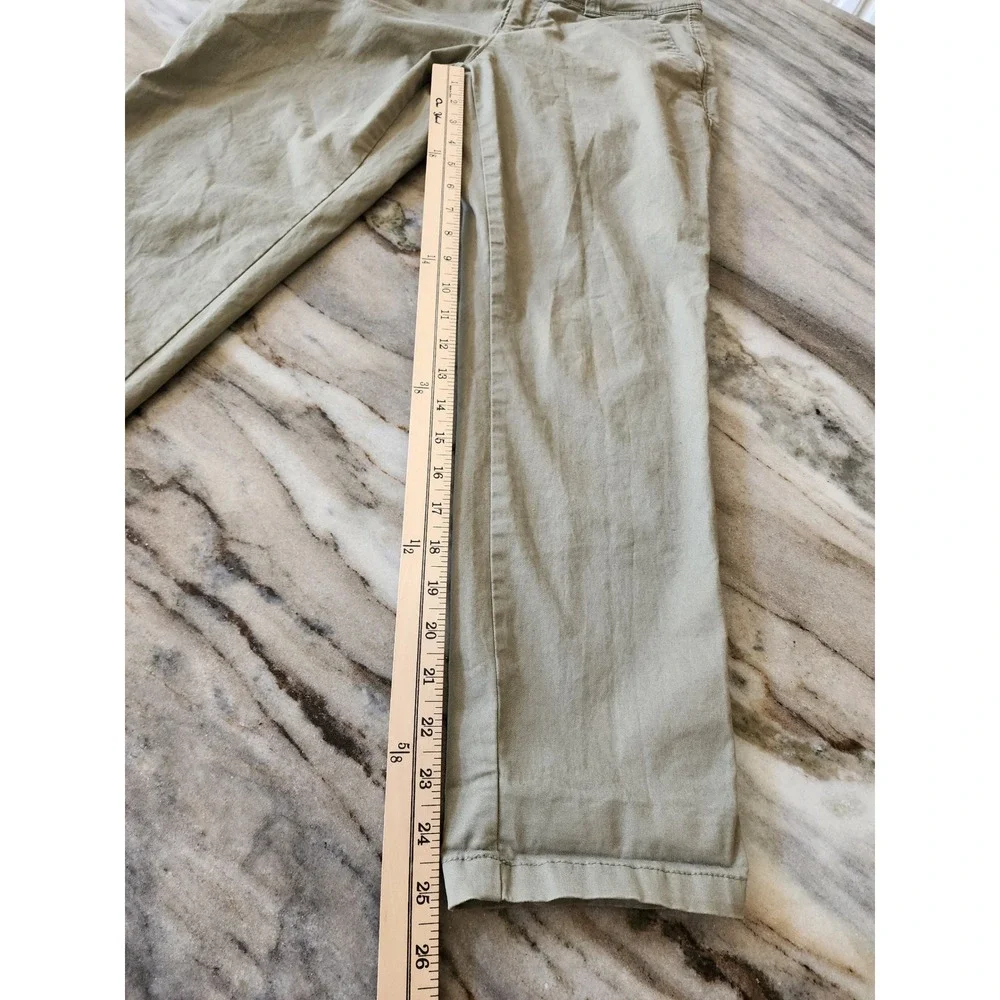 Old Navy The Boyfriend Chino Pants Sage Green Women 2 Regular Stretch Cotton